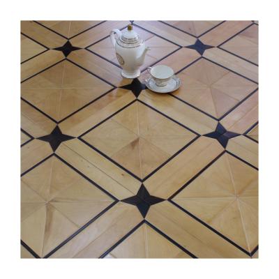 China Maple and Rose Wood Elegant Art Parquet Modern Canadian Wood Flooring for sale