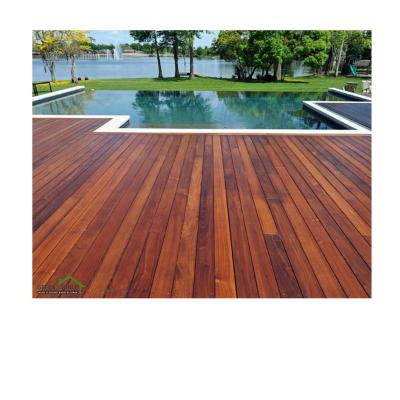 China Natural Outdoor Anti-water Hardwood Brazil Ipe Wood Decking for sale