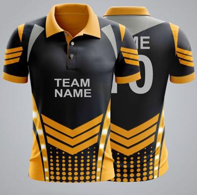 China Custom Logo Team Comfortable Cricket Jersey T-shirt Full Hand Sublimation Designs Custom Brand Name Number Hot Sale Quick Dry Best for sale