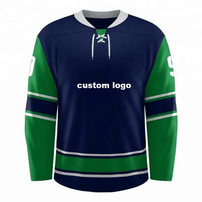 China Custom Team Sportswear Cheap Wholesale Sublimated Ice Hockey Jersey Sets for sale