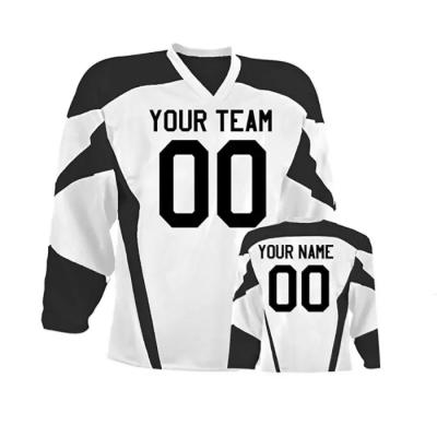 China 2021 Latest Design White 6xl Embroidery Hockey Hoodie Antibacterial Custom Sublimation Ice Hockey Goalie Tank Tops for sale