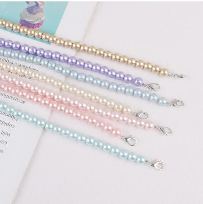 China New Polyester Bead Double Kids Mask Eye Neck Chain Rope Buckle Anti-drop Tool Lanyard for sale