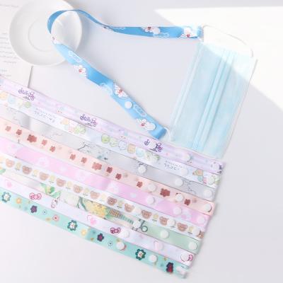 China Hot Selling Polyester New Design Facecover Masking Lanyards With Safety Buckle Detachable Strap For Kids And Adult for sale