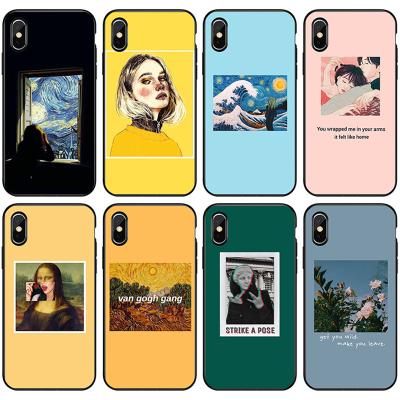 China Eco-friendly Phone Case Customized Wholesale Price Mona Lisa Phonecase Phone Case TPU Material For Apple Phone Cover for sale