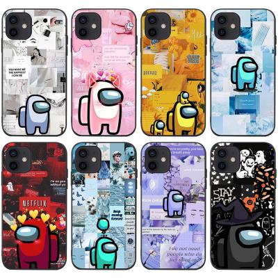 China Among Us Luxury Cartoon Among Us Tpu Mobile Phone Cases Cover Phone Case For Iphone 12 Mini Pro Max for sale