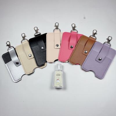 China Whole Hand Sanitizer Bottle Holder Perfume Key Chain People RTS Portable Sanitizer Holder Package Cover Easy To Carry for sale