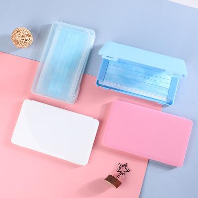 China Recycled Materials Mask KN95 Popular Color Plastic Masking Box Convenient And Hygienic Storage Case for sale