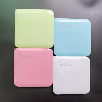 China Popular Recycled Materials Hot Sale Square PP KN95 Plastic Masking Box Convenient and Hygienic Storage Case for sale