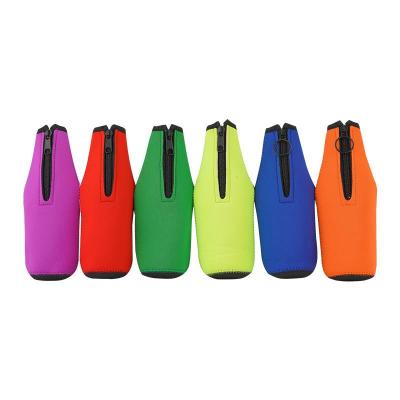 China Hotel and Resort Customized Beer Wine and Beverage Cloth Bottle Neoprene Cover Waterproof Material Diving Water Bottles for sale