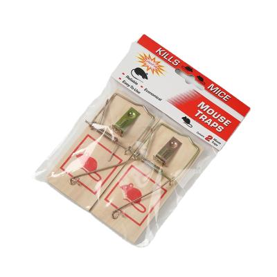 China Disposable Classic Wooden Mouse Traps Spring Snap Trap Small Rodent Control For Indoors And Outdoors for sale