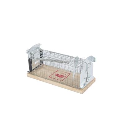 China Humane Disposable Rodent Trap Cage No Killing Mouse Trap Metal Rat Cage For Mice And Hook Release for sale