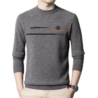 China QUICK DRY Sweater Long Sleeve Jacquard Knitwear Crewneck Sweater Men Clothes Fashion Knitted Men Sweater 2023 OEM ODM Custom Men Anti for sale