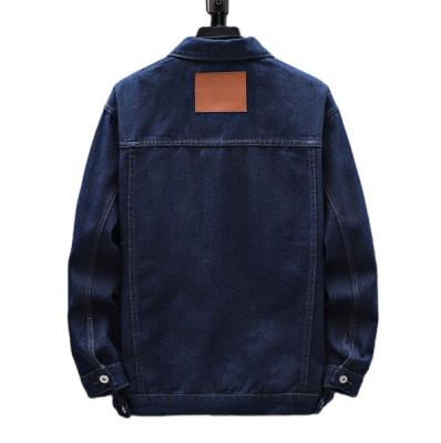 China 2023 New QUICK DRY Regular Dark Blue Pocket Denim Jacket Men's Unisex Coat for sale