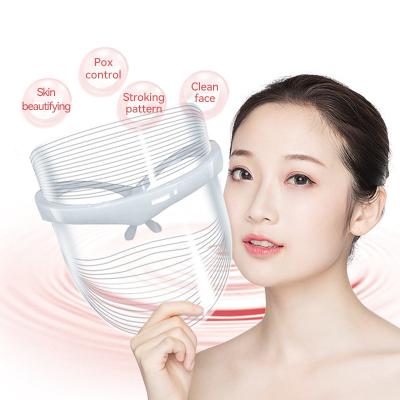 China Wrinkle Remover Home Use Skin Care 7 Colors Phototherapy Acne Treatment Whitening Therapy Beauty LED Facial Mask for sale