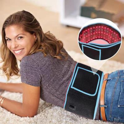 China Whitening 660nm 850nm Therapy Waist Massager Belt Laser Weight Loss Lipo Belt Red Infrared Light Slimming for sale