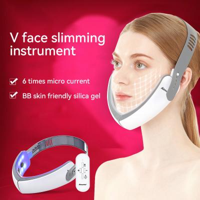 China Skin Tightening Face Lift Device Slimming Therapy Vibration EMS V-face Belt Facial Lifting Massage Lifting Chin for sale