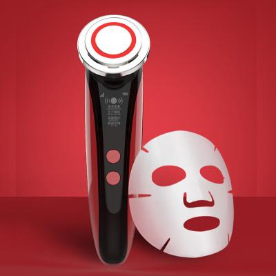 China Wrinkle Remover Blue Red Light Therapy Facial Massager Tightening Photon Ion Beauty Rejuvenation Wrinkle Removal RF EMS Face Care Instrument for sale