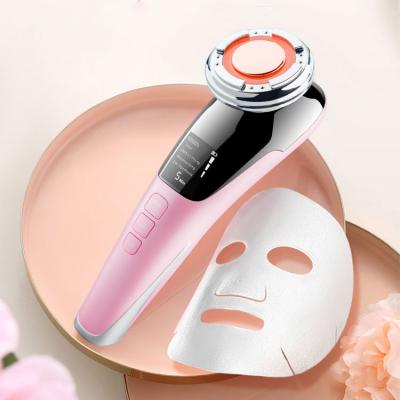 China Wrinkle Remover Compress Massager Vibration Skin Care Face Tightening Hot Cold Cool Ultrasonic Skin Rejuvenation RF EMS Beauty Lifting Device for sale