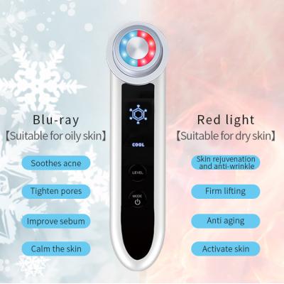 China Wrinkle Remover Face Lifting Skin Rejuvenation Tightening Hot Cold RF EMS Anti Aging Photon Color Light Beauty Device for sale