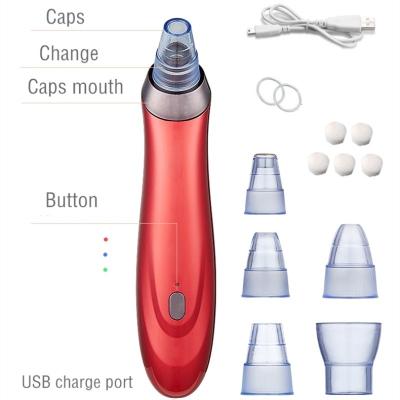 China Black Head Facial Face Blackhead Remover Nose Remover Vacuum Deep Blackhead Remover Device With Vacuum Suction for sale