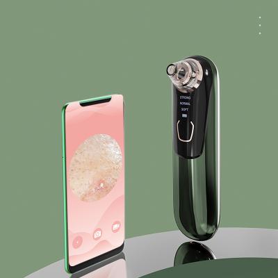 China Black Head Visible Blackhead Vacuum Nose Vacuum Blackhead Remover Pore Remover Visible Black Wifi Head Remove Suction With Camera for sale