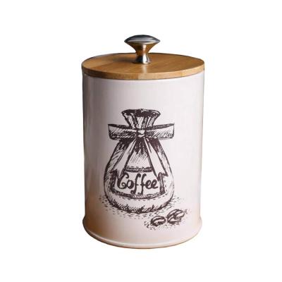 China High End Durable Environmentally Friendly Metal Household Tea Tea Canister for sale