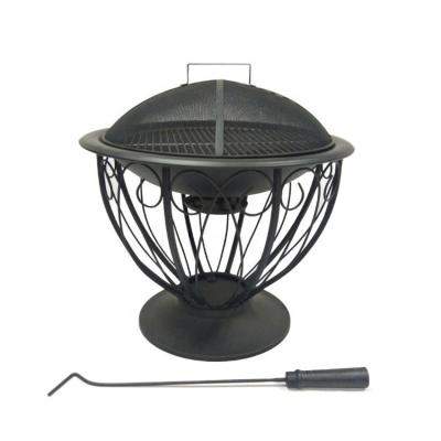 China Small Adjustable Height Indoor Charcoal Black Barbecue Floor Heating Grills And Outdoor for sale