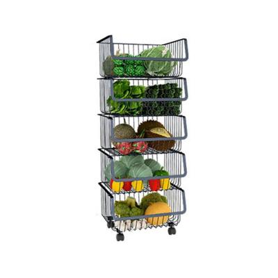 China Sustainable Multifunctional Household Fruit Vegetable Kitchen Baskets Removable Storage for sale