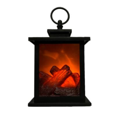 China Home Decoration LED Classic Hanging Decoration Flame Fireplace Home Lantern for sale