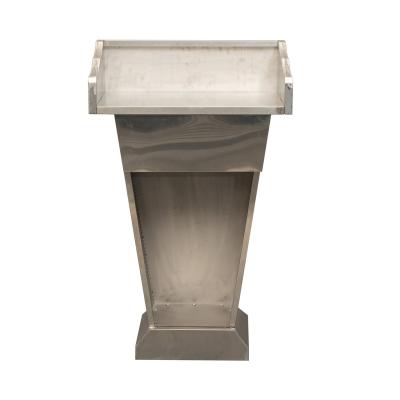 China Modern Titanium Lectern Stainless Steel Podium Hotel Podium for sale