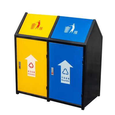 China Pressing Type Factory Direct Sales Of New Outdoor Trash Cans , High End Villa Trash Cans for sale