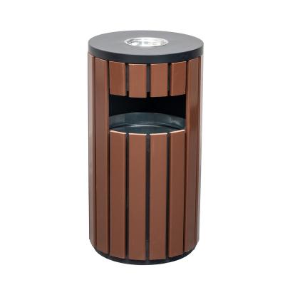 China Pressing Type Park Trash Can Community Campus Classification Outdoor Steel Plate Paint Trash Can for sale