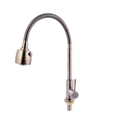 China Cost-effective Two Water Faucets Mode Metered Single Handle 360 ​​Degree Rotating Kitchen Water Faucet for sale