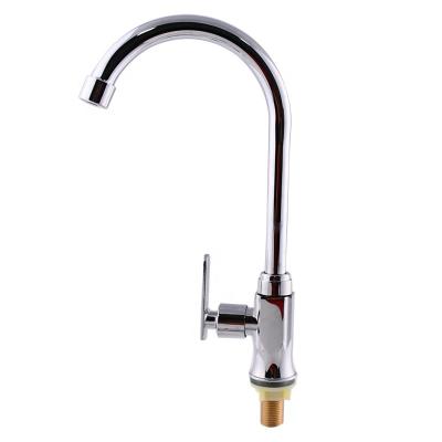 China Metered Faucets Zinc Body Kitchen Faucets With Sprayer Deck Mounted Single Hole Zinc Handle Flexible Kitchen Faucet for sale