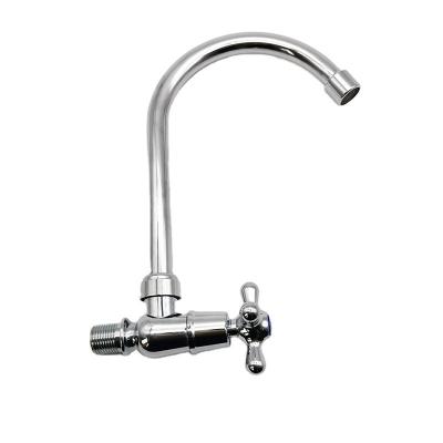 China Fashionable Kitchen Sink Faucets Sense Cold Water Ware Kitchen Faucets Zinc Body Wall Mounted Kitchen Faucet for sale