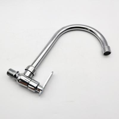 China Good Price OEM Faucets Kitchen Sink Faucet Single Hole Single Handle Metered Cold Water Pull Out Faucet Zinc Body Wall Mounted Kitchen Faucet for sale