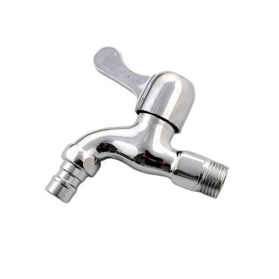 China Cheap Metered Faucets Factory OEM Chromed Bibcock Single Open Quick Open Wall Mounted Washing Machine Faucet Handle Cold Water Garden Zinc Zinc Bibcock for sale