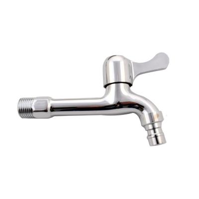 China Cheap Metered Faucets Factory OEM Chromed Bibcock Single Open Quick Open Wall Mounted Washing Machine Faucet Handle Cold Water Garden Zinc Zinc Bibcock for sale