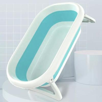 China Take Bath Tubs And Showers Portable Bucket Baby Anti-Slip Bottom Bath Tub Large Space Folding Tub Bath for sale