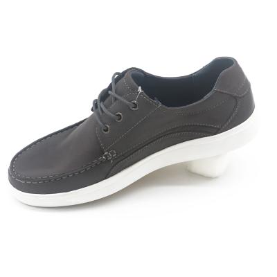 China 2019 Anti-odor wholesale sales nubuck shoes men shoes leather boat shoes gray high sales fashion for sale