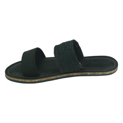 China Custom Anti-Slippery You Own Brand and Logo Leather Rubber Flip Flop for Man's Slipper for sale