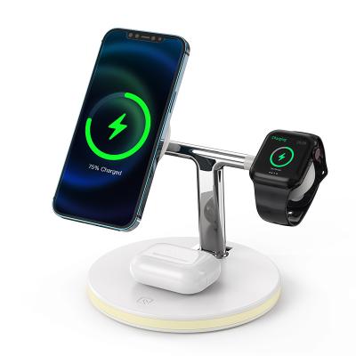 China Hot and Cheap 15W Magnetic Cell Phone/Watch/Airpods 3 in 1 Wireless Charger Suitable for Apple Watch/Airpods Suitable for iPhone Charger for sale