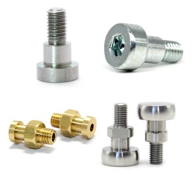 China Pan Wholesale m2.5 m4 Custom Flat Step Screw Buttons Stainless Steel Shoulder Bolts Precision Joint Socket Shoulder Screws for sale