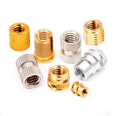 China M3 M4 M6 M8 Heavy Industry Custom CNC Furniture Nuts Decorative Plastic Inserts Knurled Threaded Inserts Brass Nut for sale