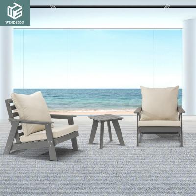 China Modern Windsion unique outdoor sofa set 2 Chair garden furniture outdoor corner garden outdoor sofa set adirondack chair with cushion for sale