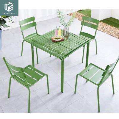 China Modern Grand Patio Premium Steel Patio Bistro Set, Folding Outdoor Patio Furniture Sets, 5 Piece Patio Set of Patio Table And Chair Set for sale