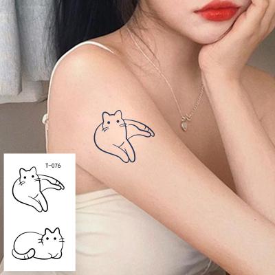 China Wholesale Paper Customization 2021 New Juice Tattoo Sticker Cartoon Minimalist Herbal Semi-Permanent Temporary Tattoo Sticker for sale