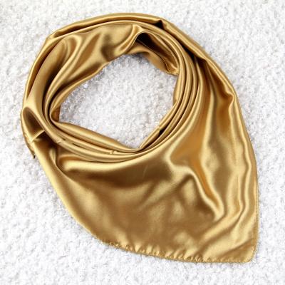 China 2021 Solid Color Sunshade Women Headscarf Headscarf Headscarf Lady Shawls Hot Square Silk Neck Scarves Hijabs for sale