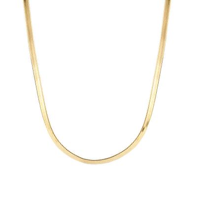 China FASHIONABLE Titanium Steel Gold Temperament Love Design Niche Snake Bone Snake Tidal Tidal CIS Choker Chain Necklace Fine Chain Necklace for sale