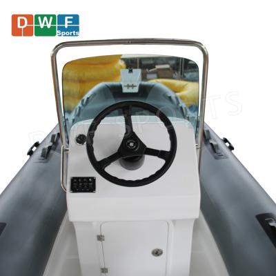 China Fiberglass RIB 390 Alibaba supplier hypalon inflatable fiberglass fishing rigid boat with outboard engine for sale